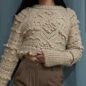 Zara Cream Knit Sweater
